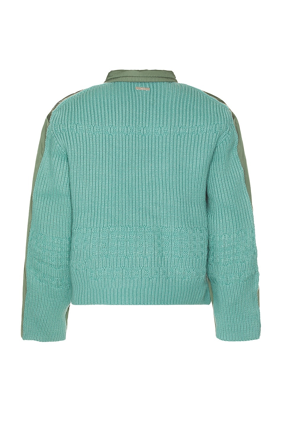 Contrast Knitted Flight Jacket - 2
