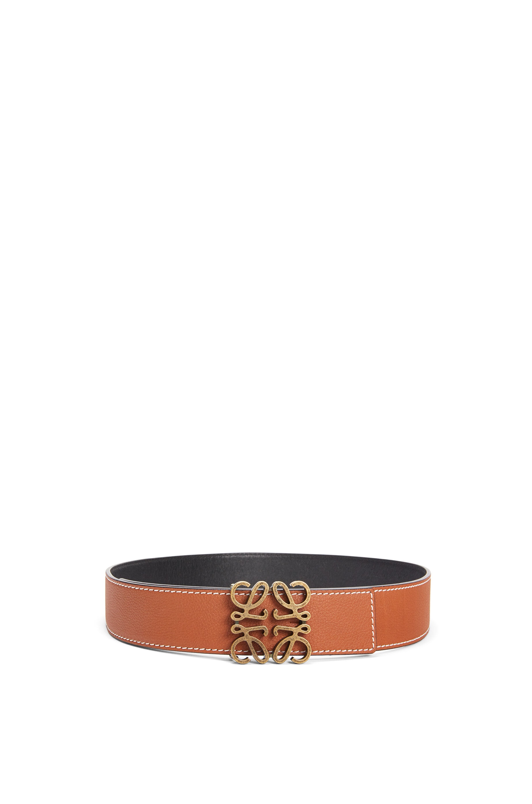 Anagram belt in soft grained calfskin - 1