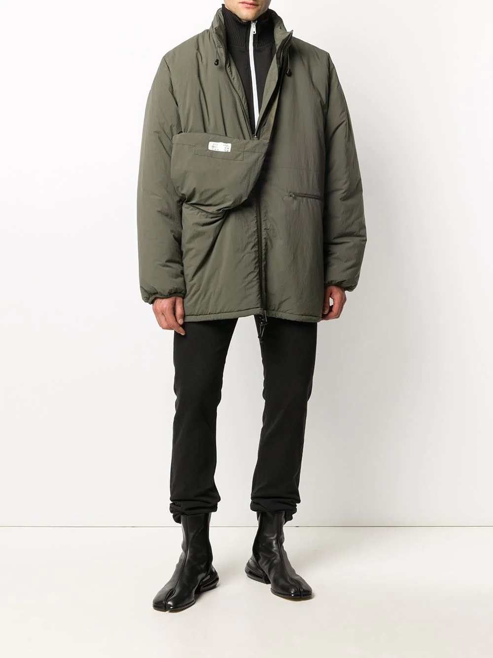 zip-up oversized padded jacket - 2