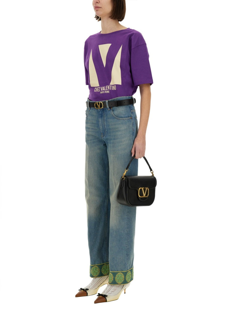 Valentino Women "Chez Valentino" Print T-Shirt - 2
