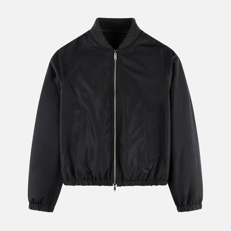 Reversible bomber jacket in leather 4