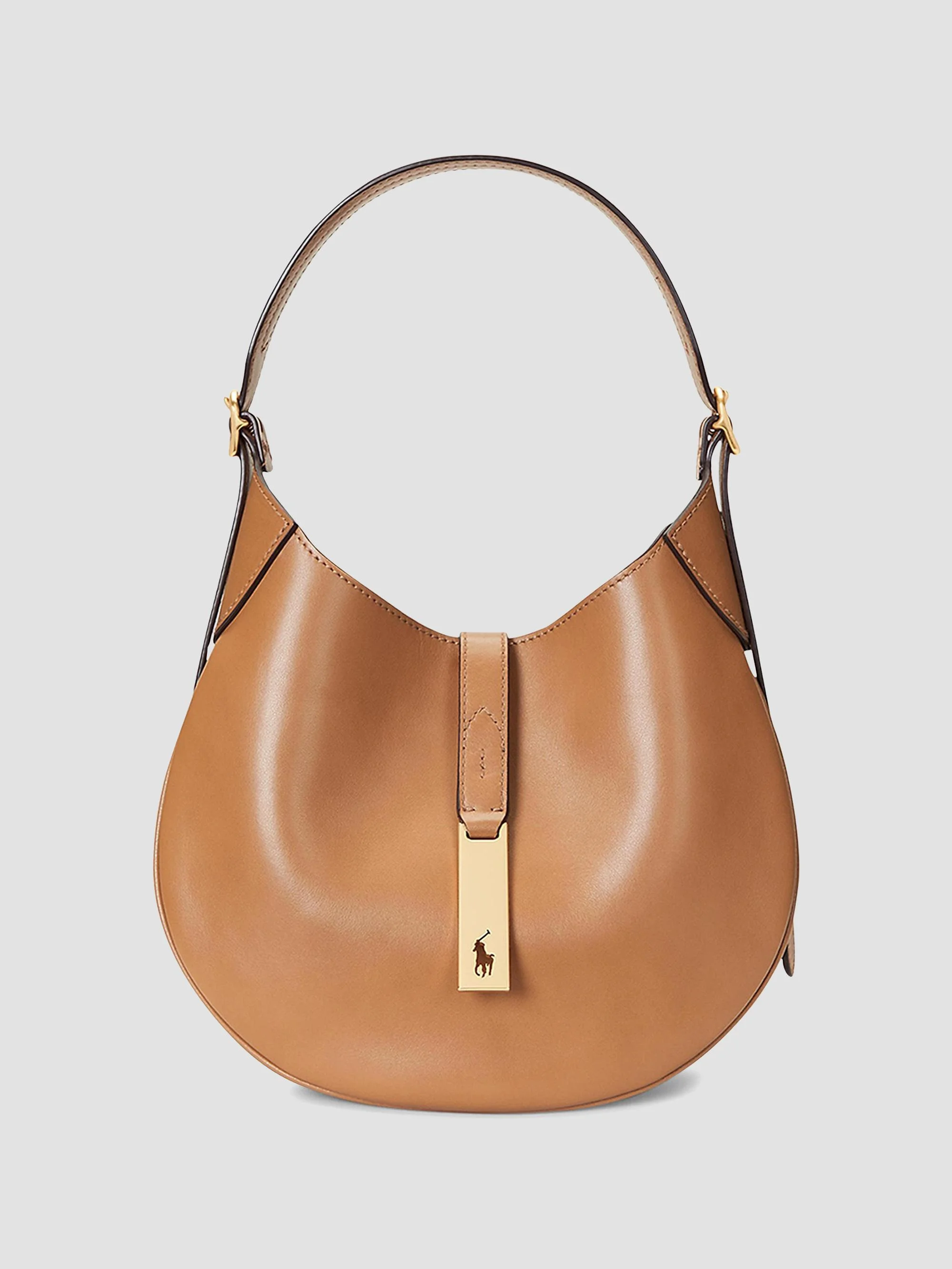 Women's Polo ID Small Leather Bag - Tan - 1