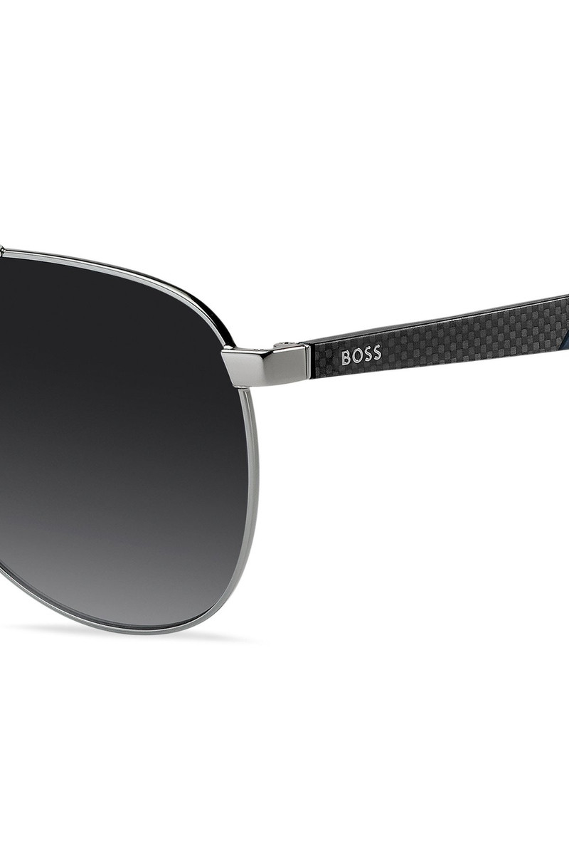 BOSS DOUBLE-BRIDGE SUNGLASSES WITH CARBON-FIBER TEMPLES outlook