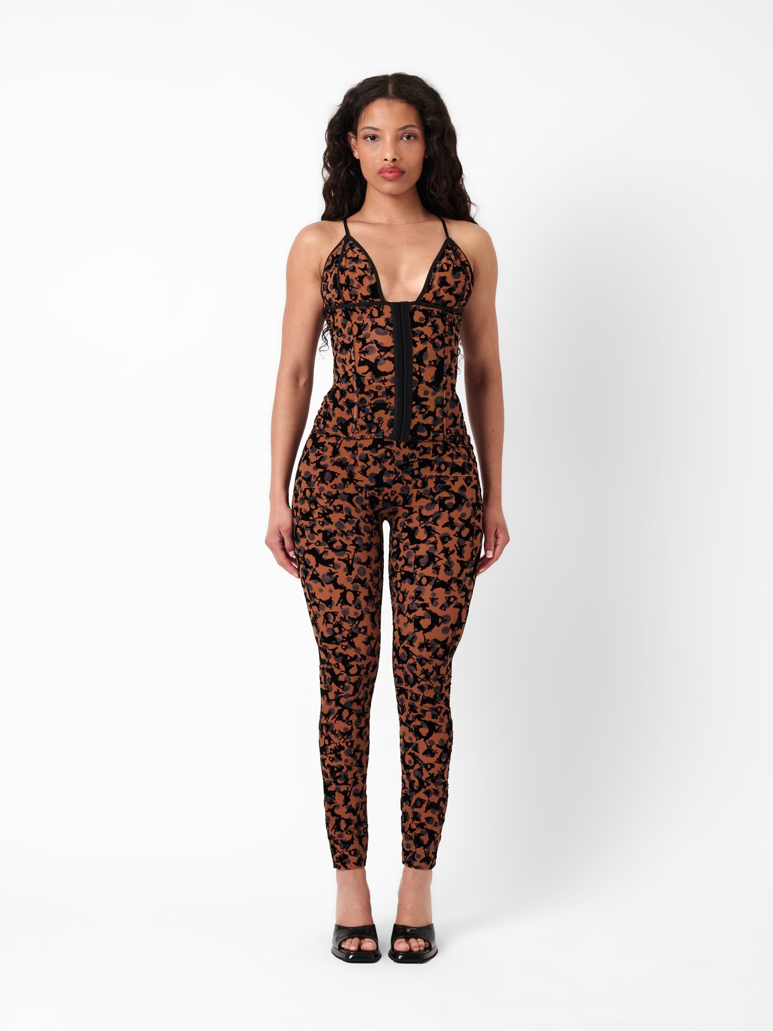 KNOCKOUT LEGGINGS BROWN LEOPARD PRINT - 7