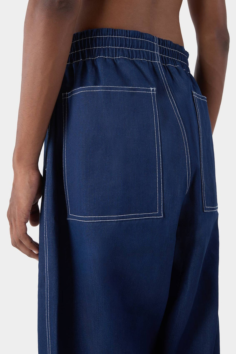 ELASTIC PANTS / denim / blue 4