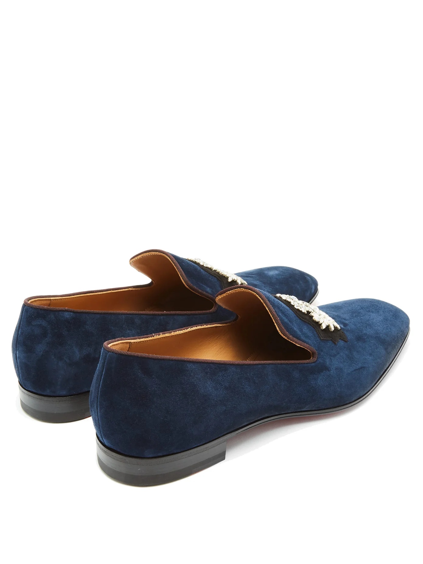 Dandelion crystal-embellished suede loafer - 4