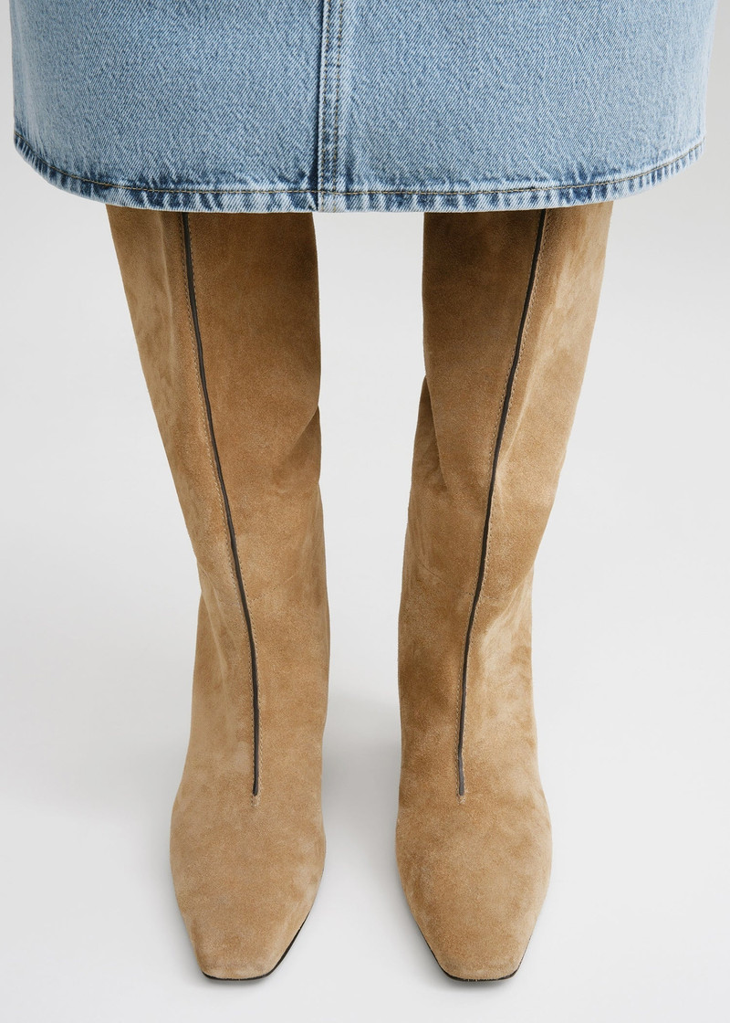 Totême The Wide Shaft Boot caramel outlook