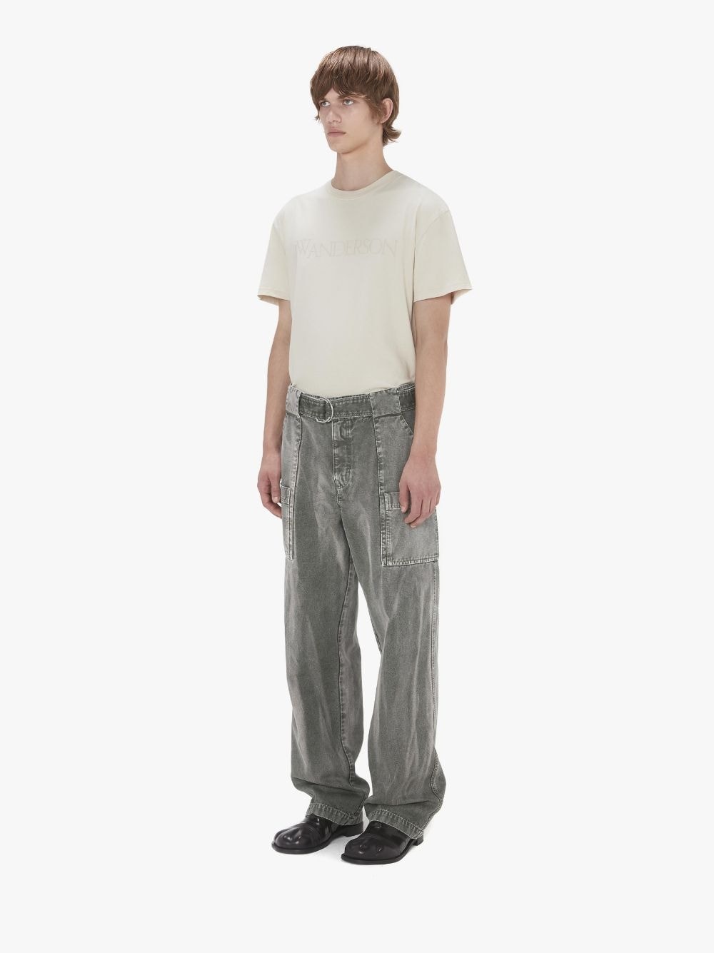 WIDE LEG CARGO TROUSERS - 4