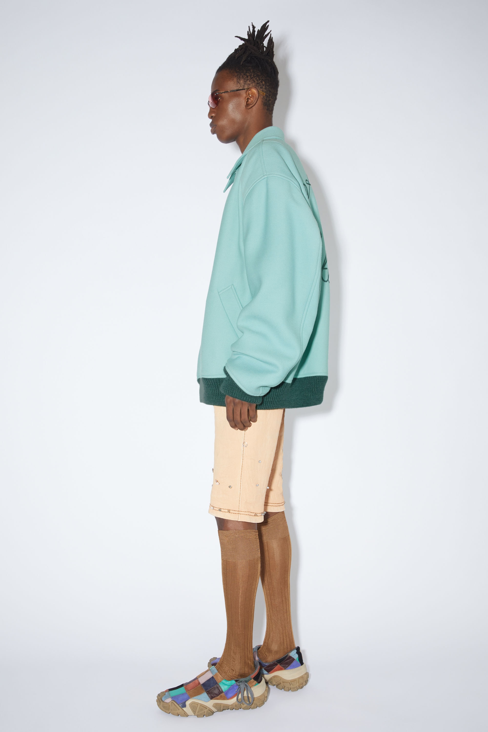 Logo bomber jacket - Pale jade - 4