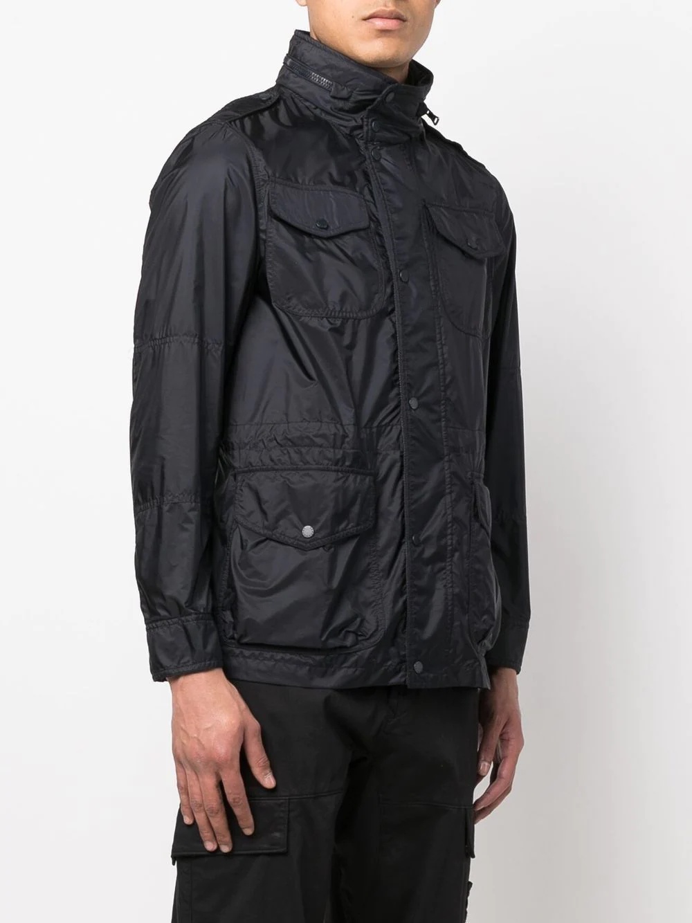 high-neck zip-up windbreaker - 3