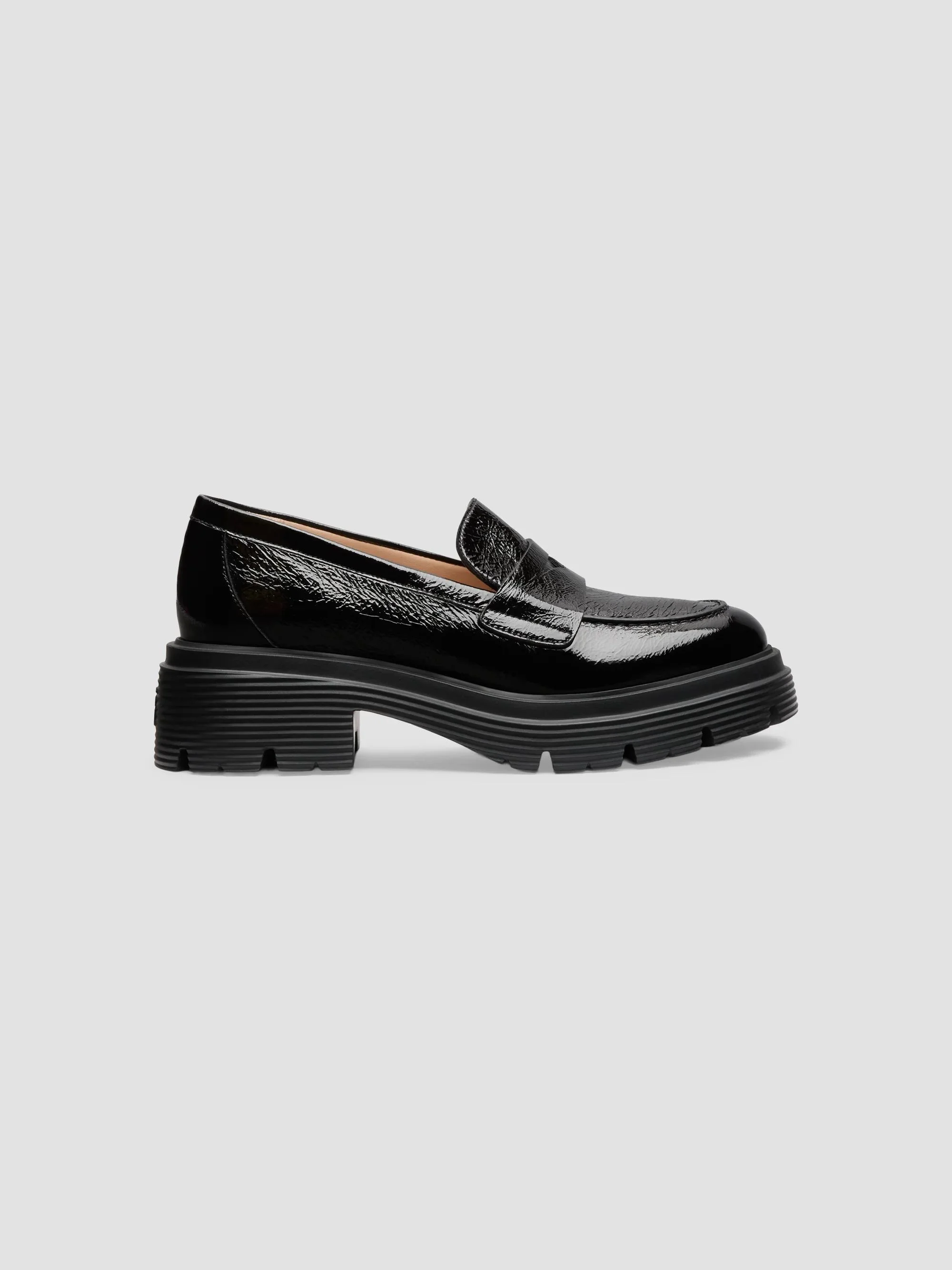 Women's Hudson Lite Patent Leather Penny Loafers - Black - 1