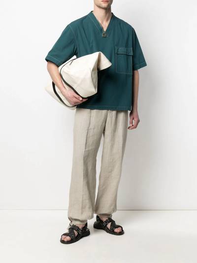 Jil Sander contrast-stitch shirt outlook