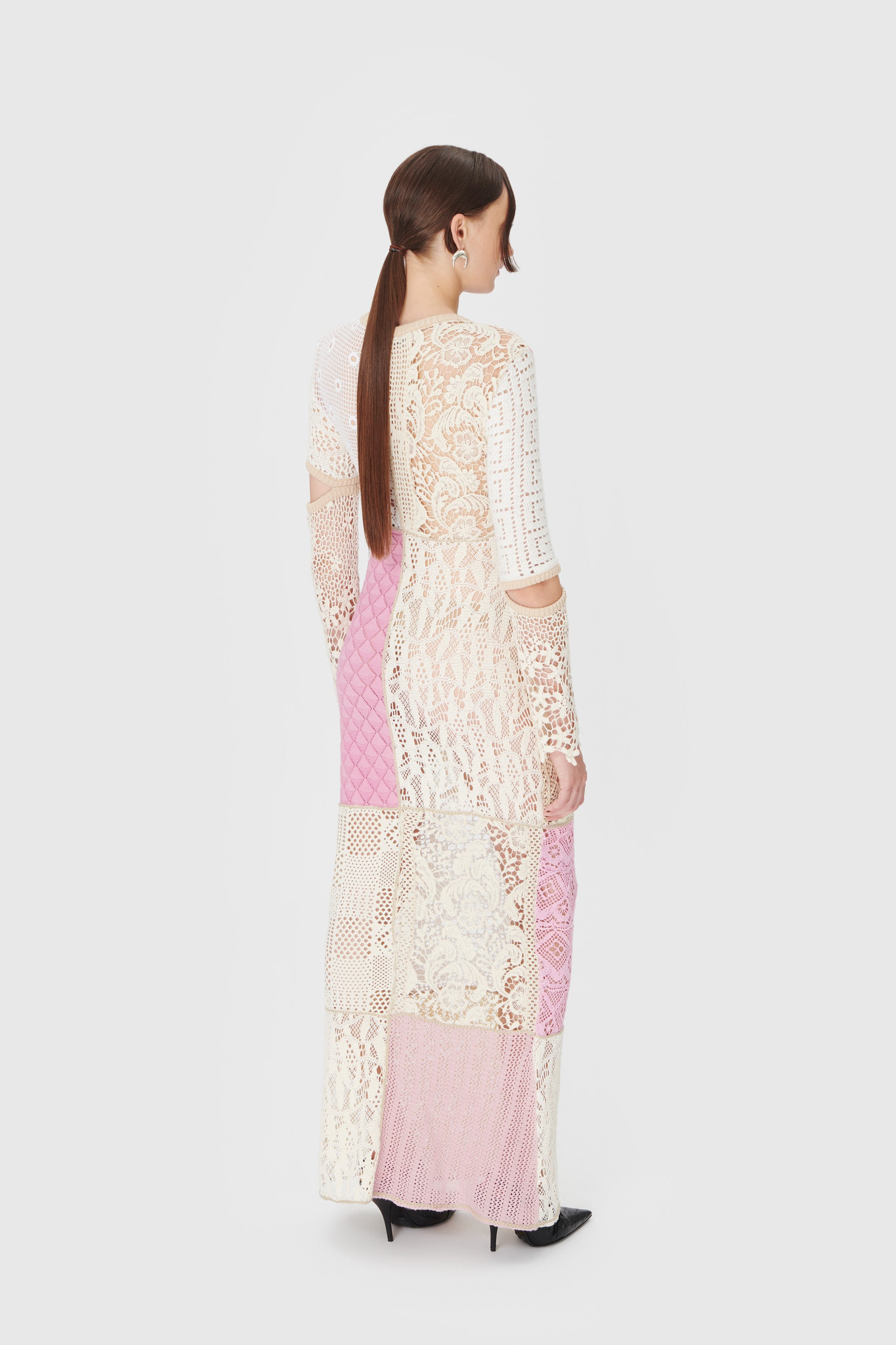 Regenerated Crochet Maxi Dress - 3