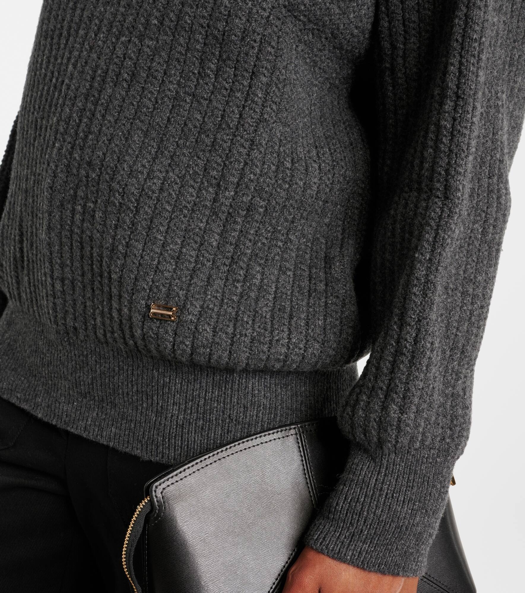Ribbed-knit wool sweater - 5