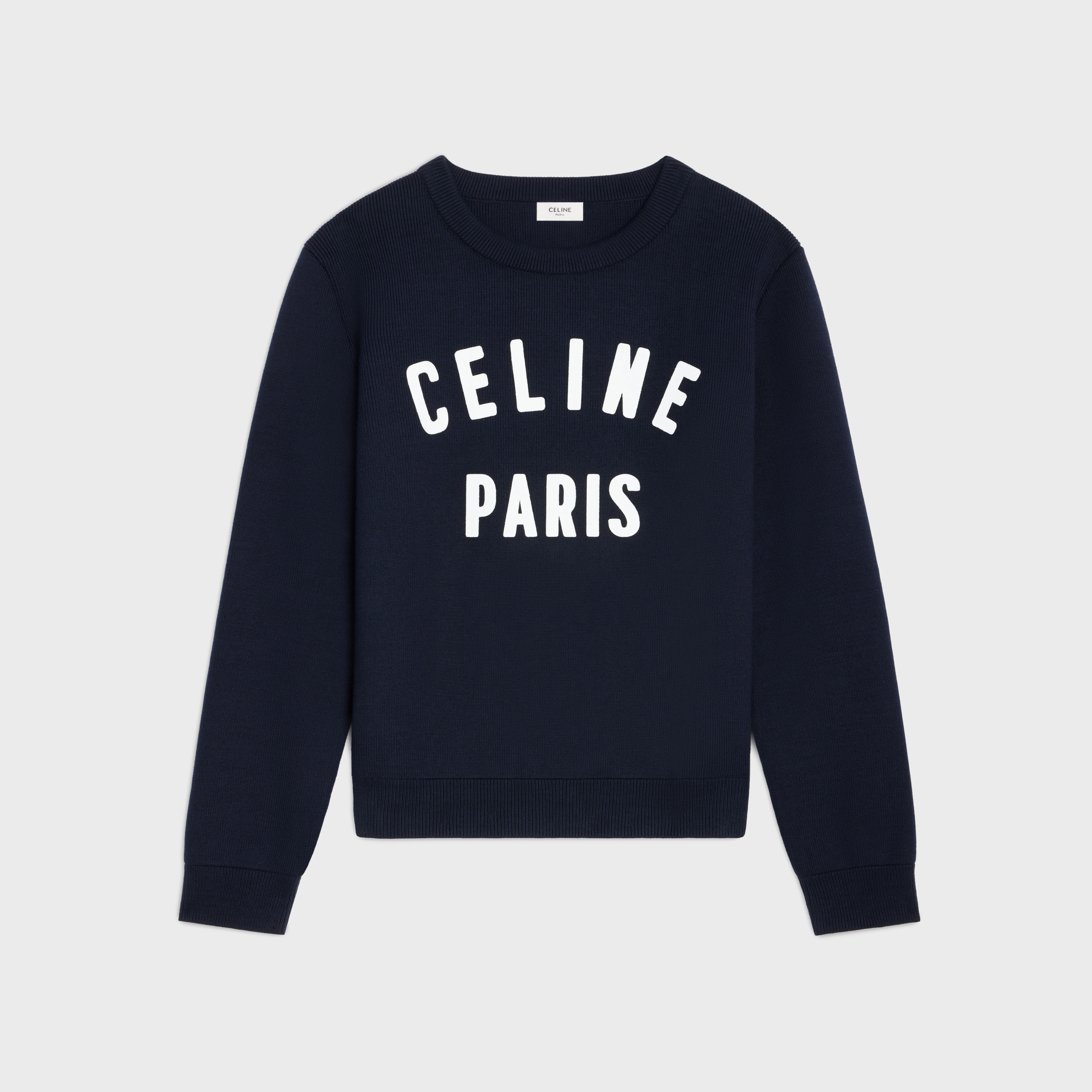 アイボリー PARIS CELINE ロゴスウェット