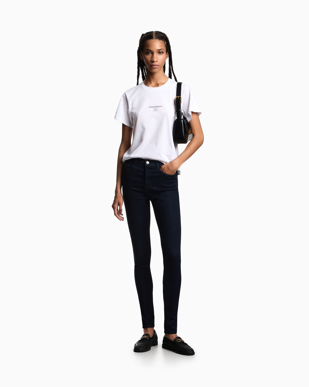 J20 high-waisted super skinny leg jeans in Lyocell denim - 2
