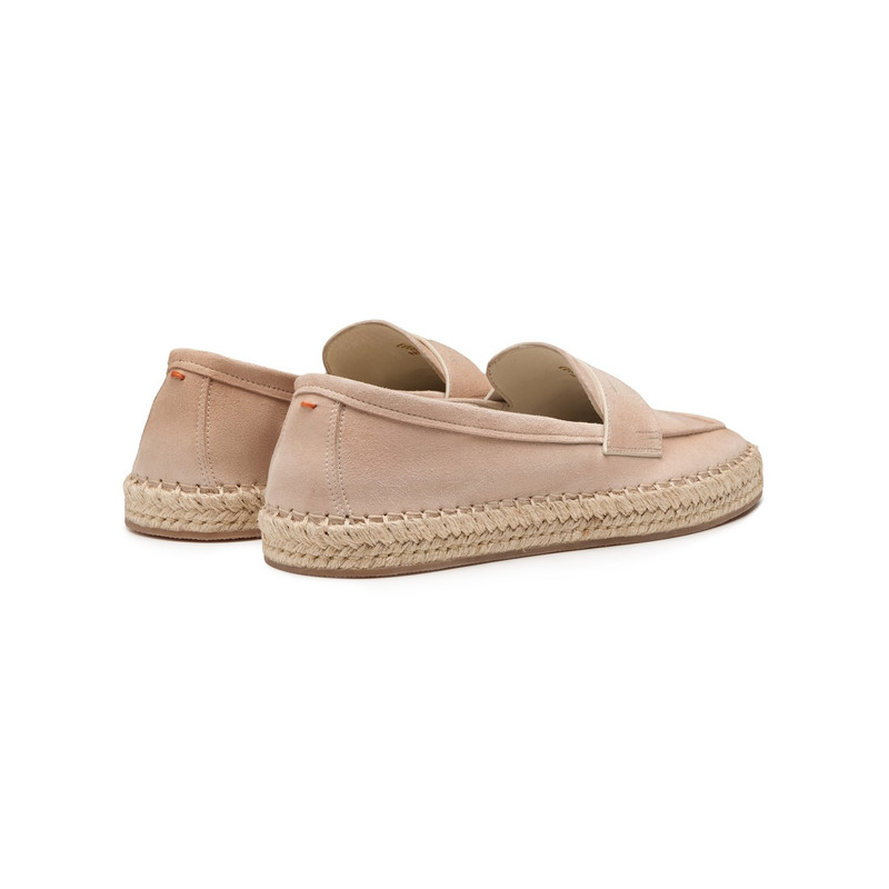 Women's beige suede espadrillas 4