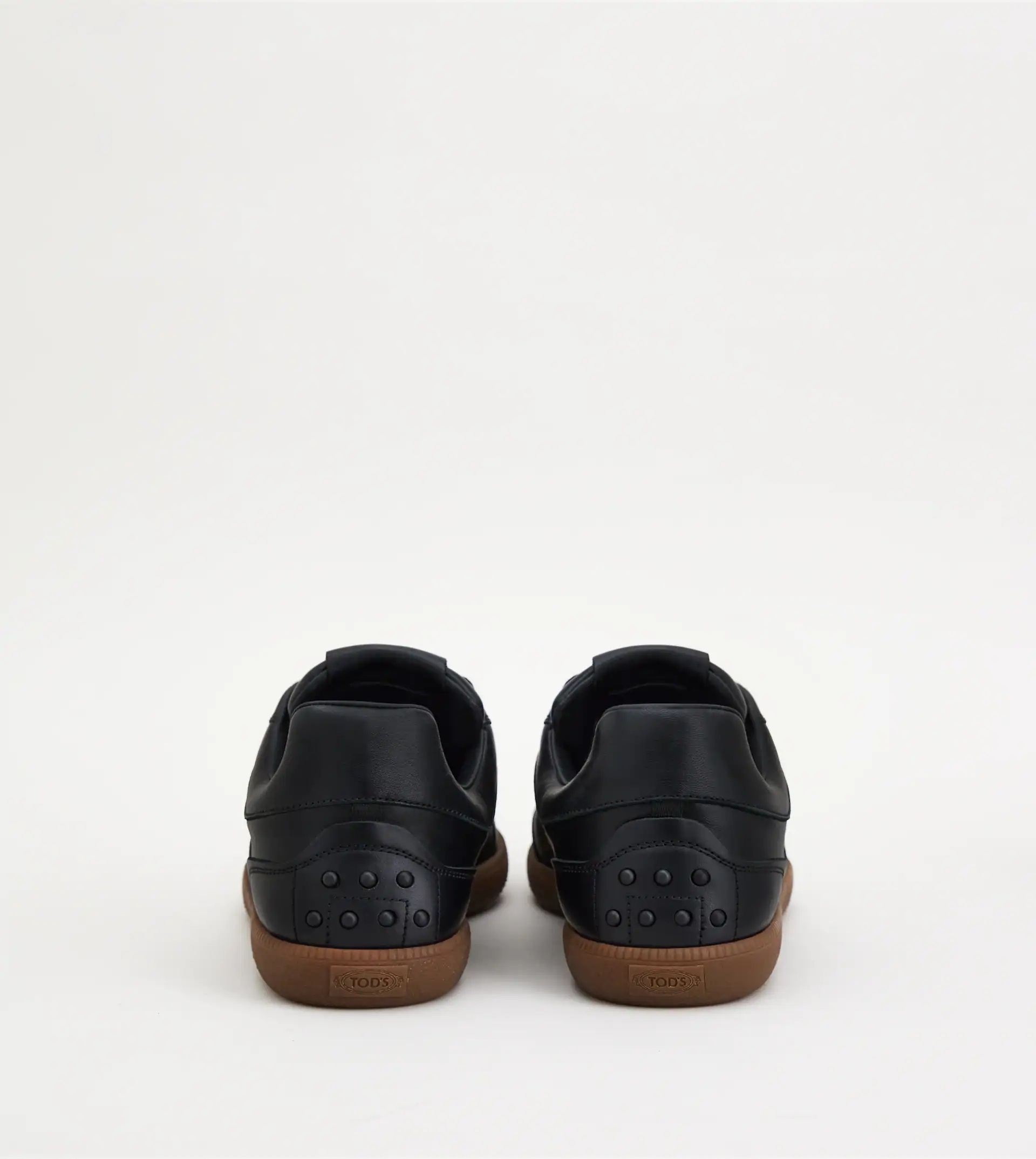 TOD’S TABS SNEAKERS IN LEATHER - BLACK, BROWN - 2