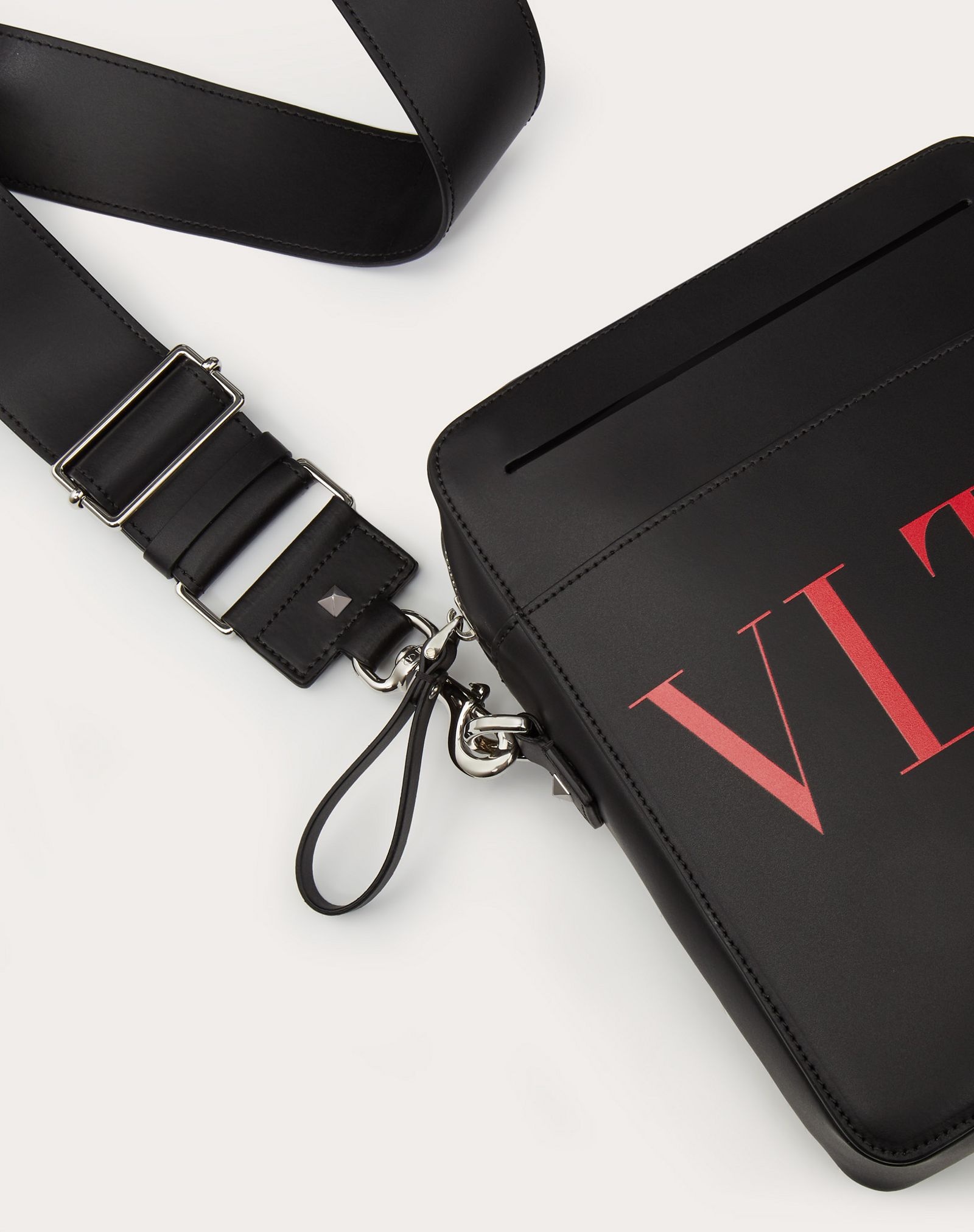 VLTN Leather Crossbody Bag - 4