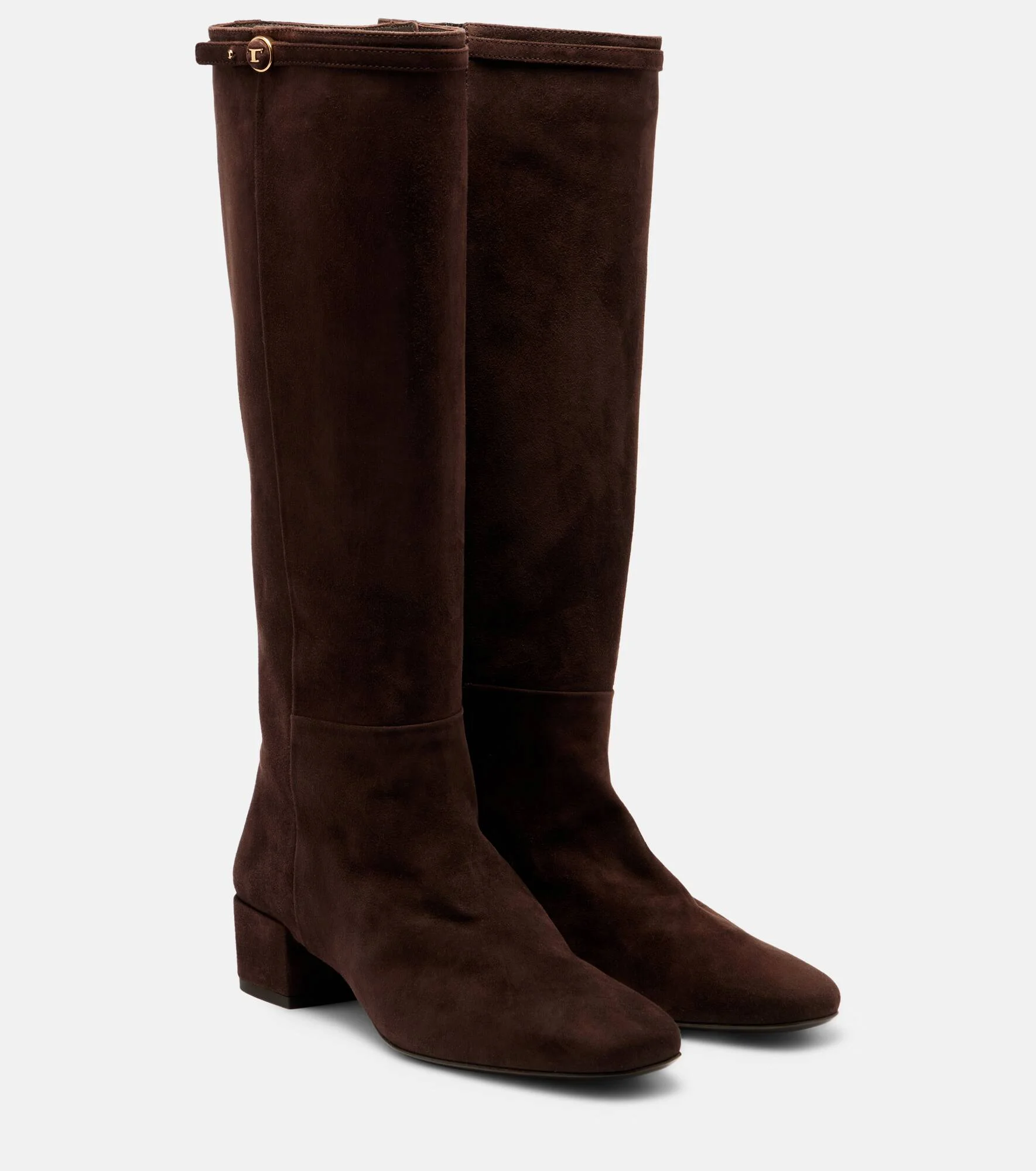 Suede knee-high boots - 1
