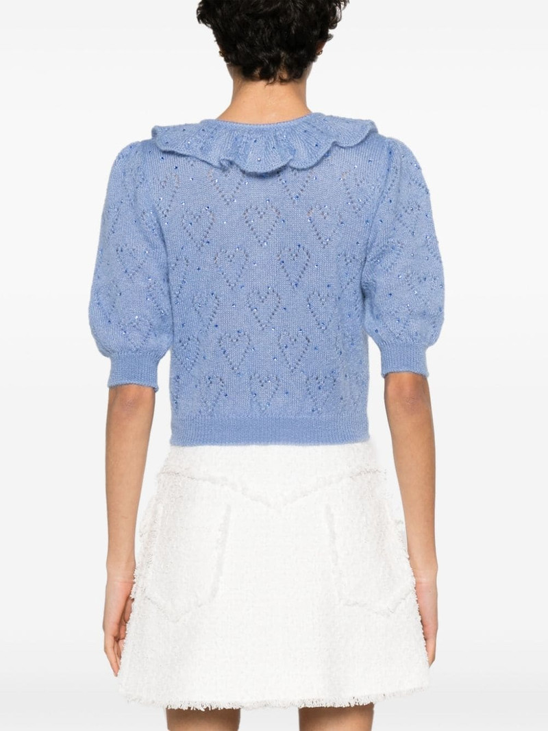 crystal-embellished crop top 4