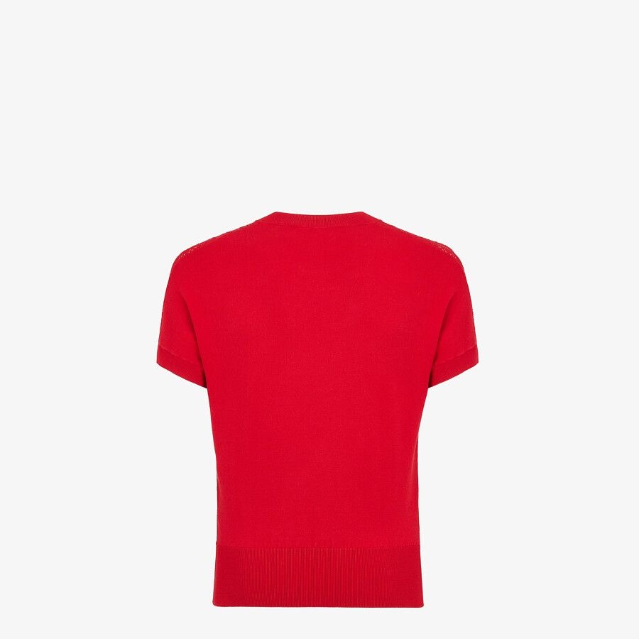 Red viscose T-shirt - 2