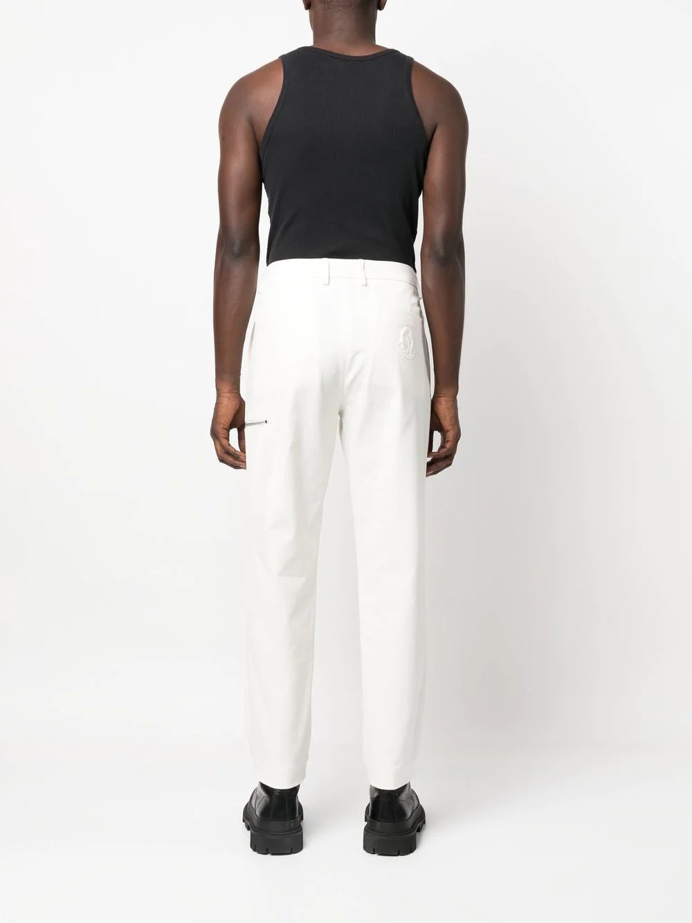high-rise straight-leg trousers - 4