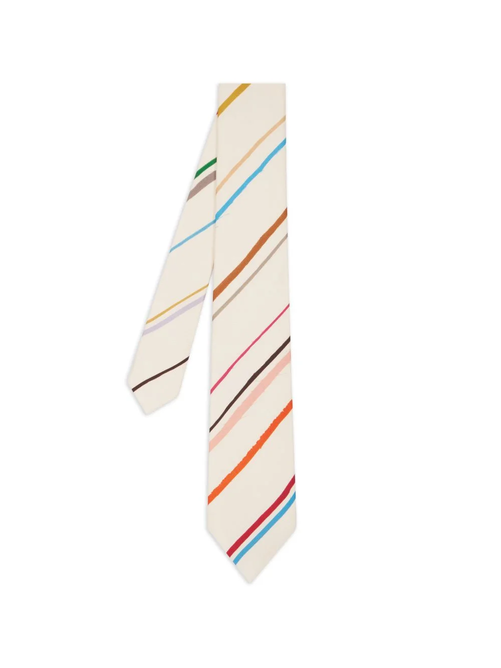 Painted Stripe-print tie - 1