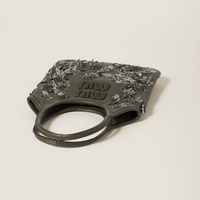 IVY embroidered gabardine bag 5