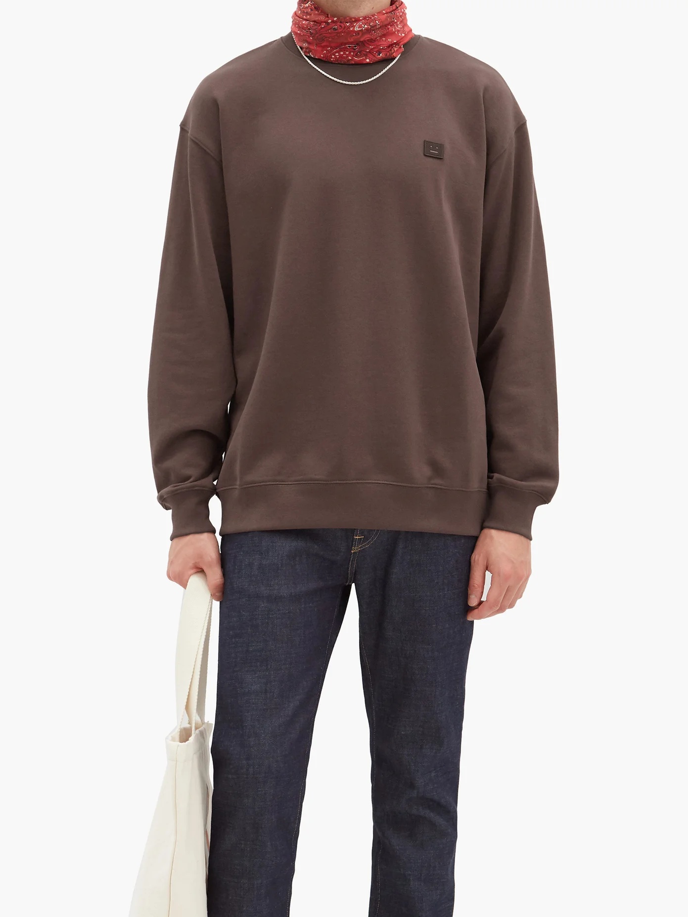 Forba Face oversized cotton-jersey sweatshirt - 6