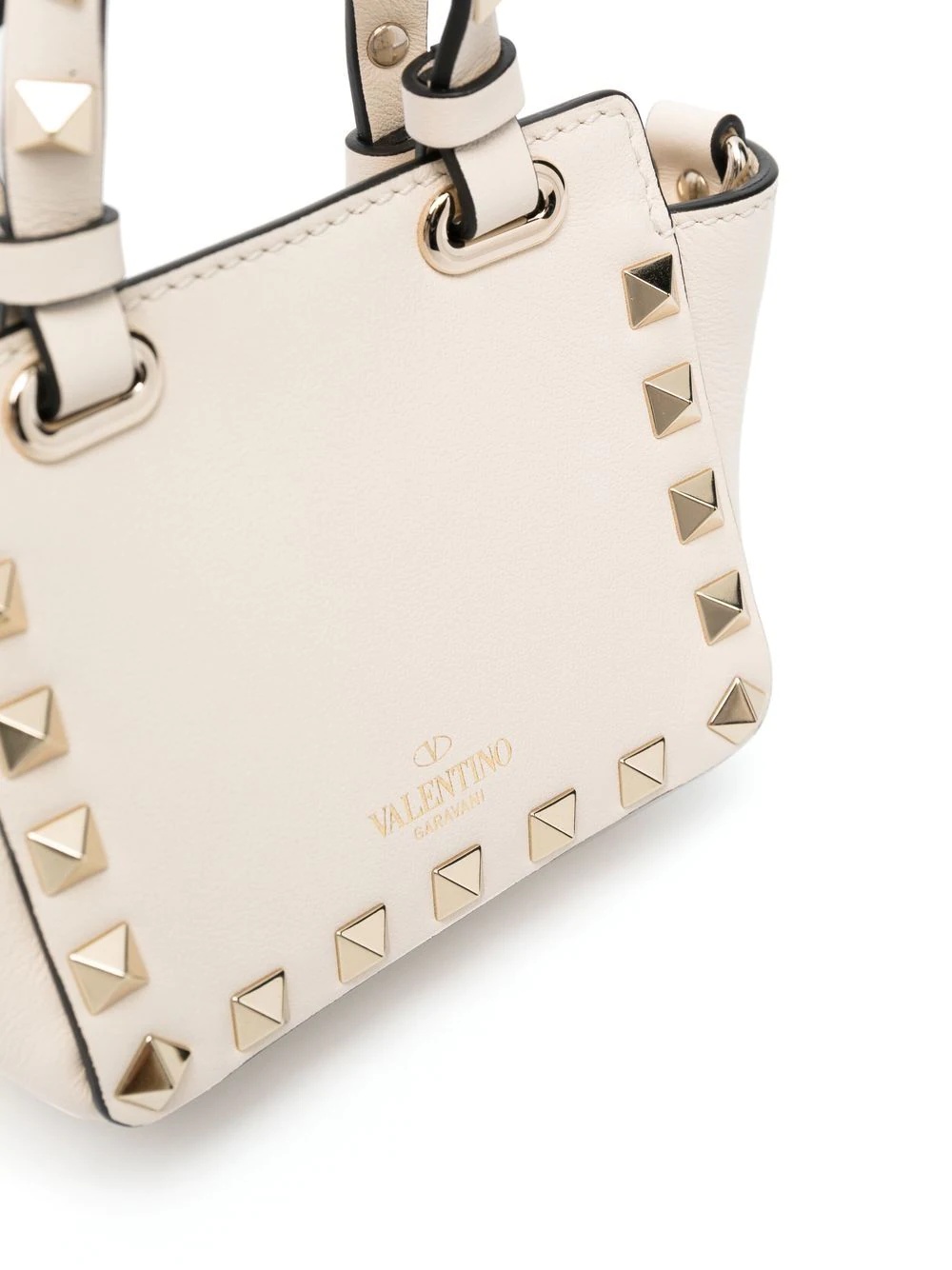 Rockstud leather mini bag - 4