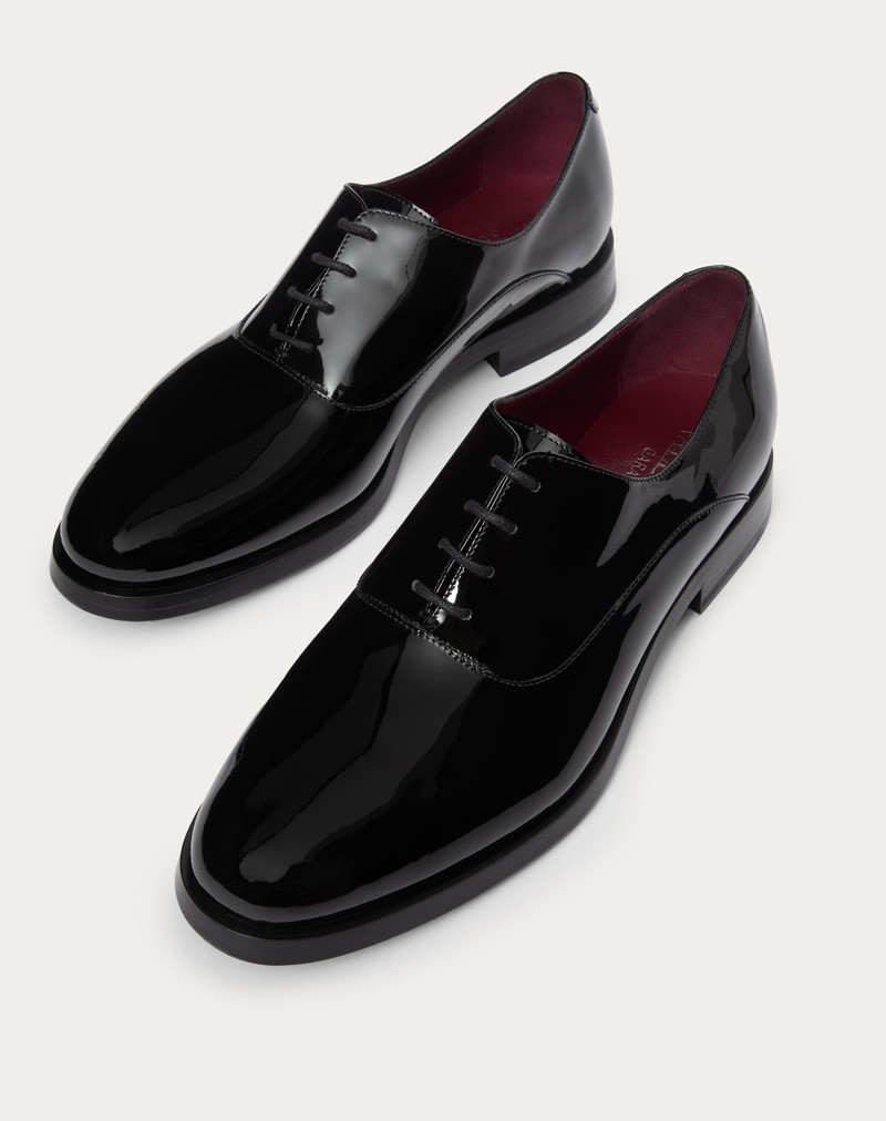 VLOGO SIGNATURE PATENT LEATHER DERBY 4