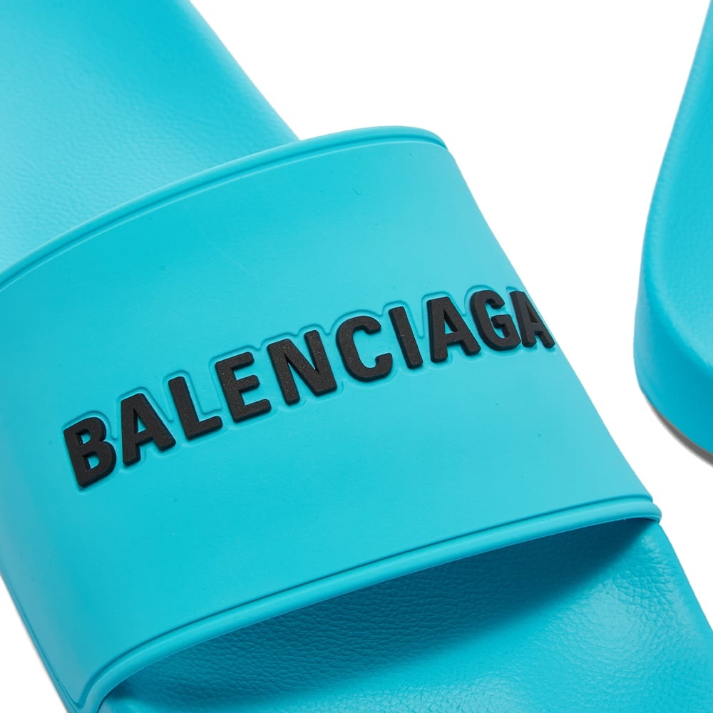 Balenciaga Rubber Logo Pool Slide - 4