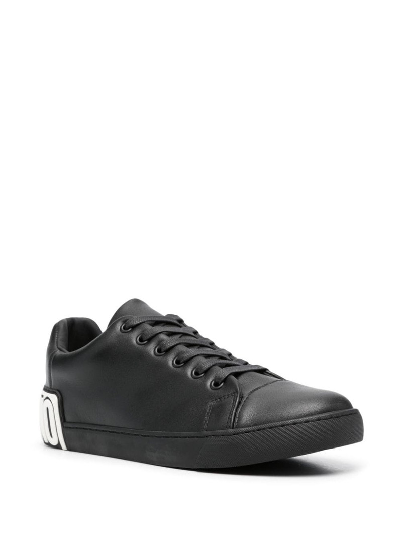 Moschino Maxilogo leather sneakers outlook