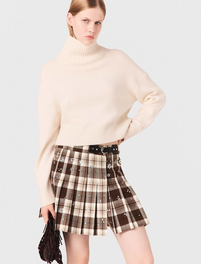 Rhinestone checked kilt 5