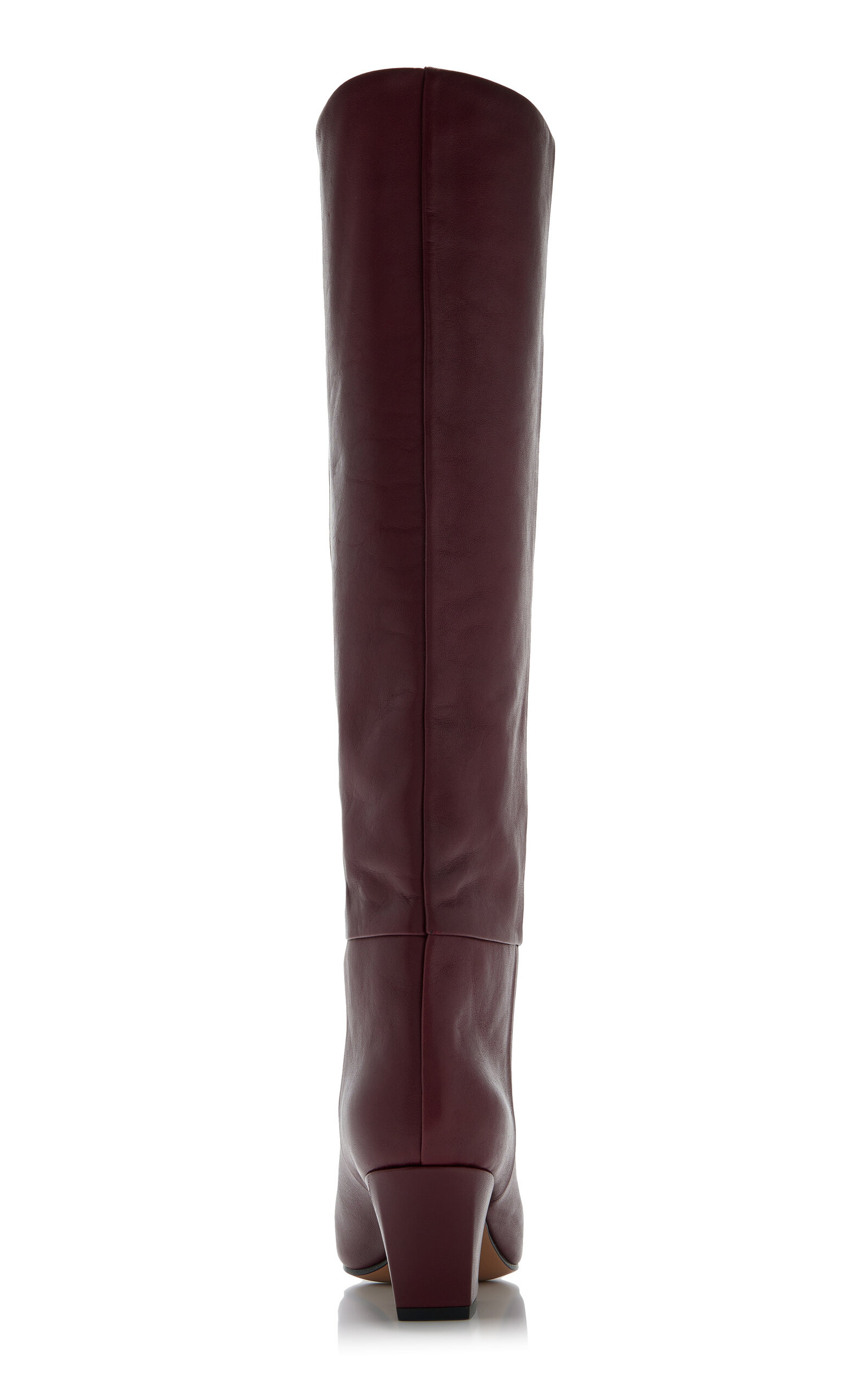 Jane Leather Knee Boots burgundy - 5