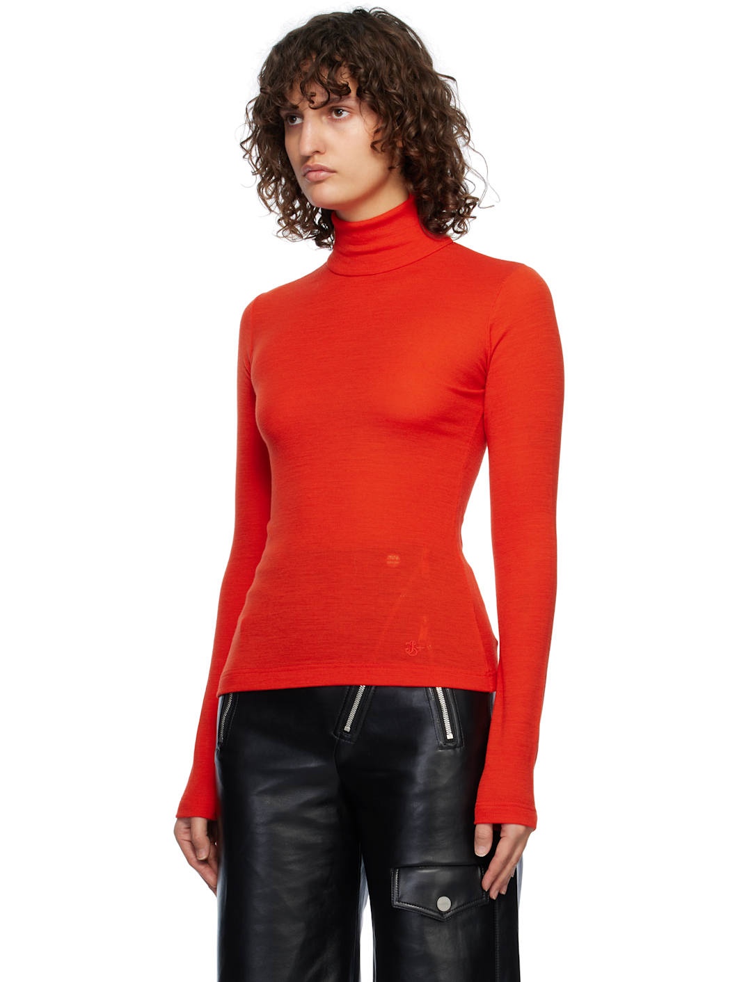 Red Layered Turtleneck - 5