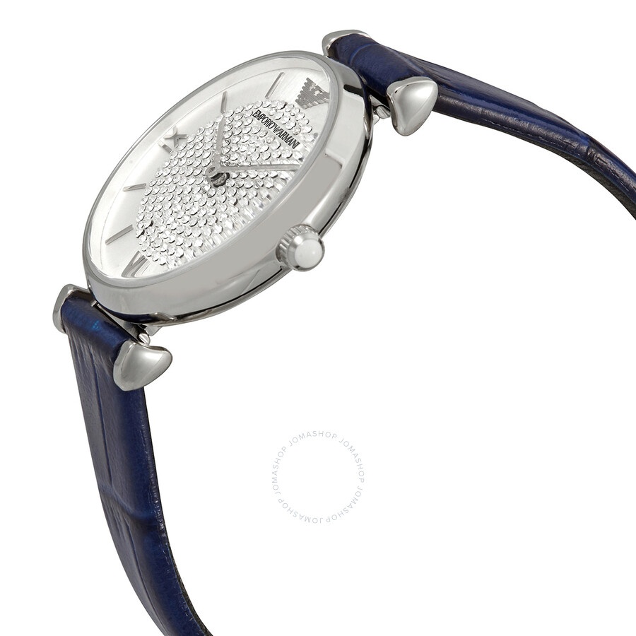 Emporio Armani Gianni T-Bar Quartz Silver Dial Ladies Watch AR11344 - 2