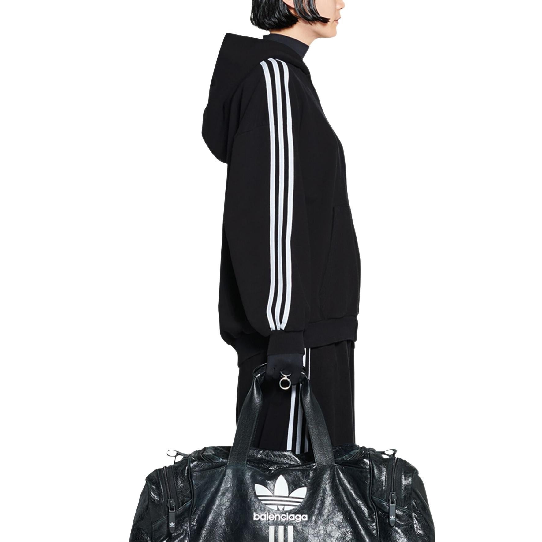 Balenciaga x adidas Zip-Up Hoodie 'Black White' 723754TNVN28482 - 6