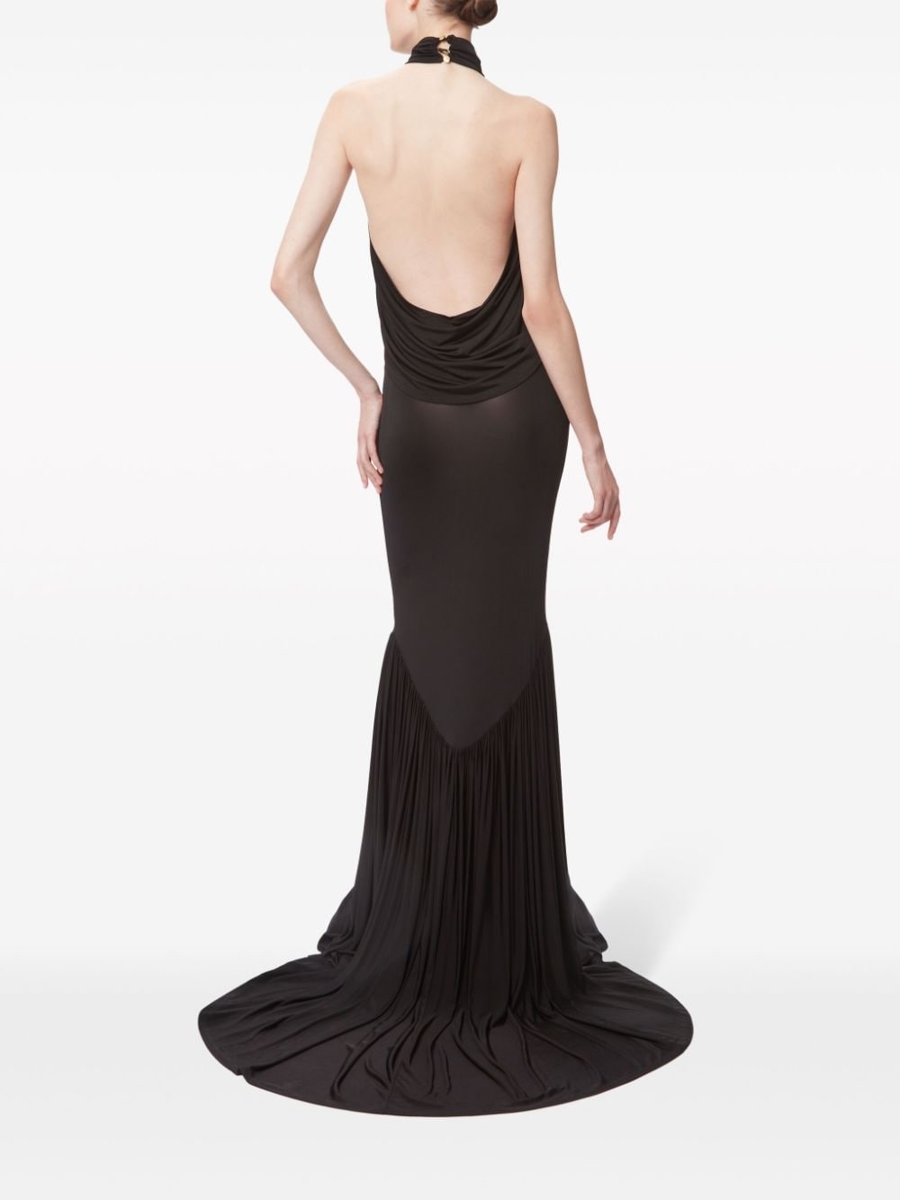 gathered mermaid maxi skirt - 3