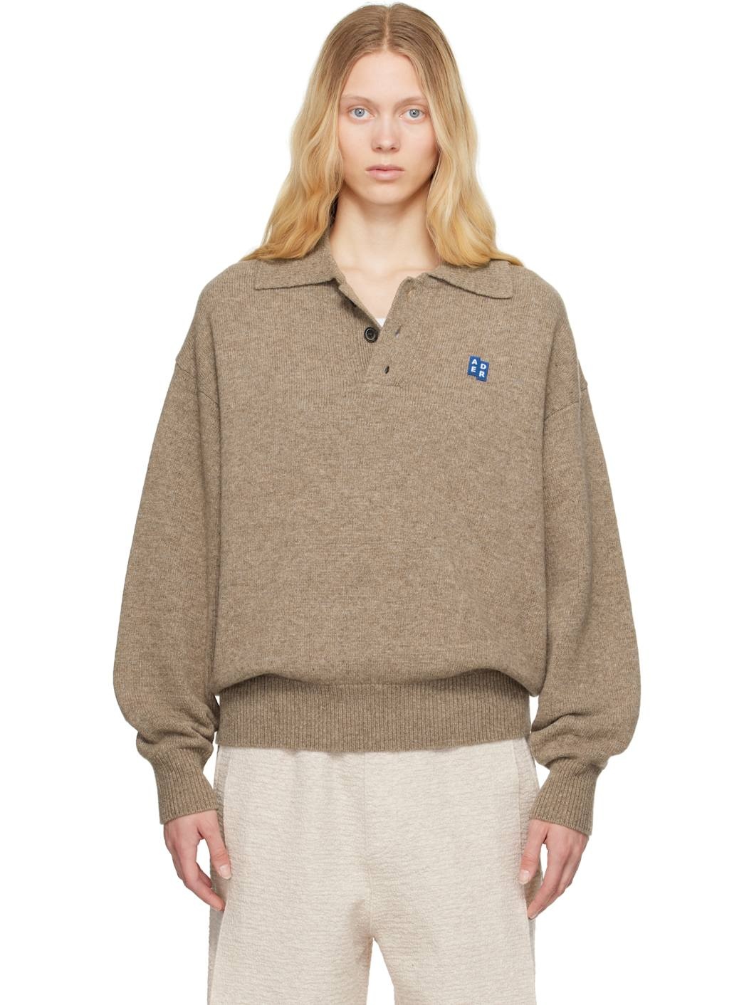 Beige Sig; BL Tag Knit 02 Polo - 1