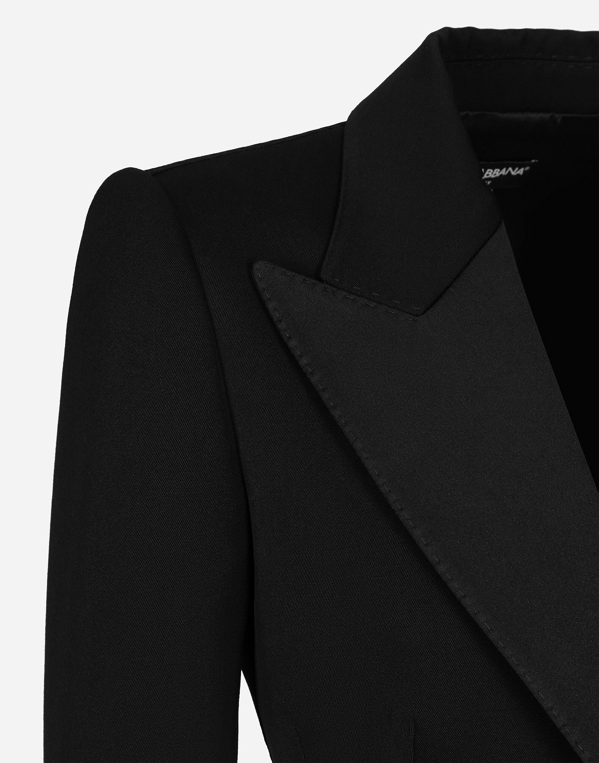 Dolce & Gabbana Wool gabardine Spencer tuxedo jacket