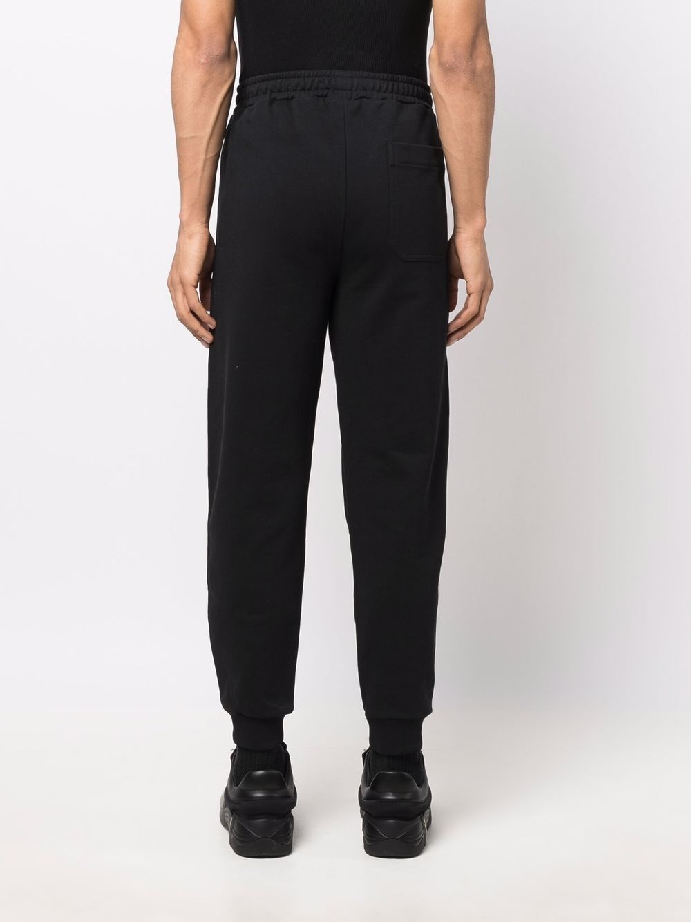 LOGO-PRINT TAPERED TRACK PANTS - 2