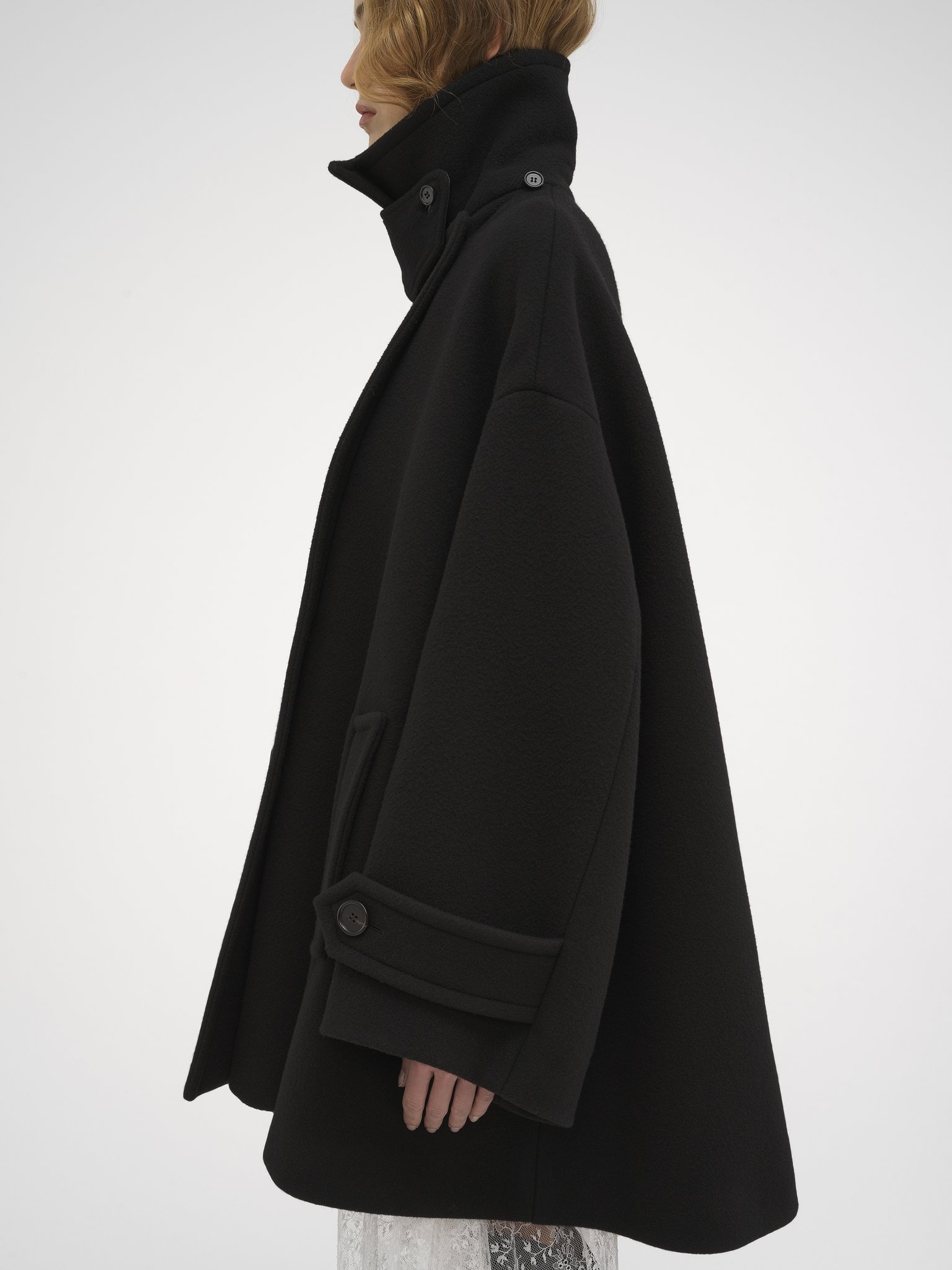 OVERSIZED COAT IN WOOL - 6