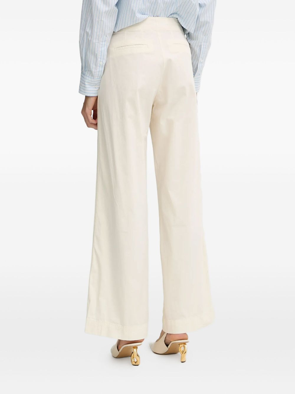 pocketed straight trousers - 3
