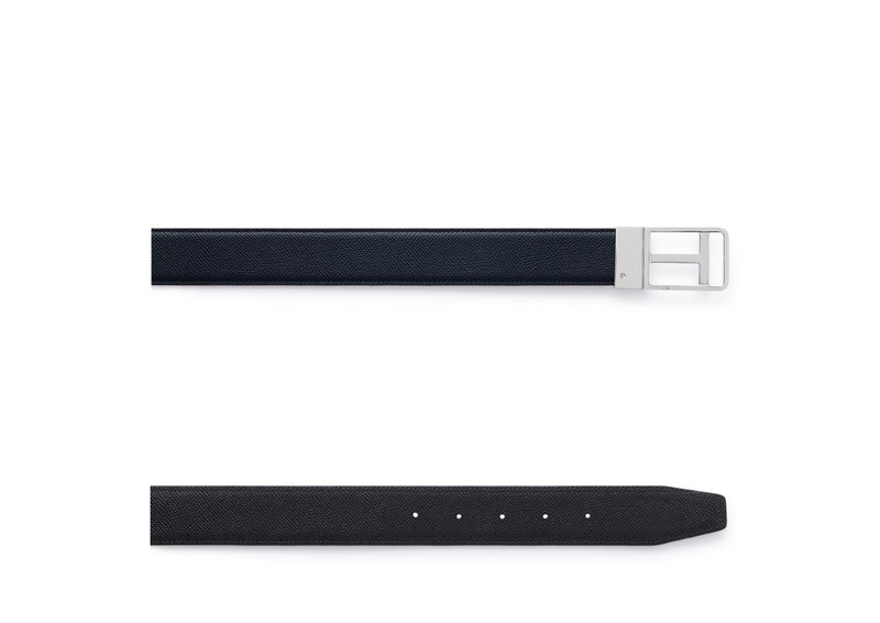 TOM FORD SMALL GRAIN LEATHER REVERSIBLE FRAMED T BELT outlook