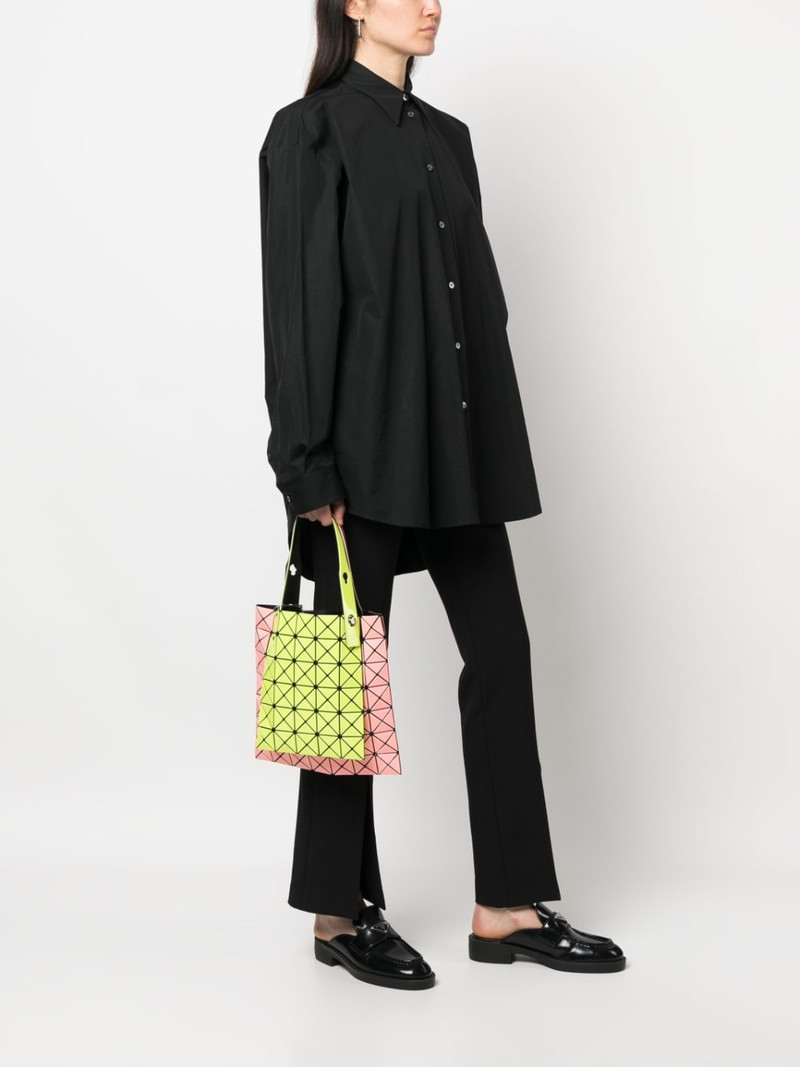 BAO BAO ISSEY MIYAKE two-tone geometric tote bag outlook