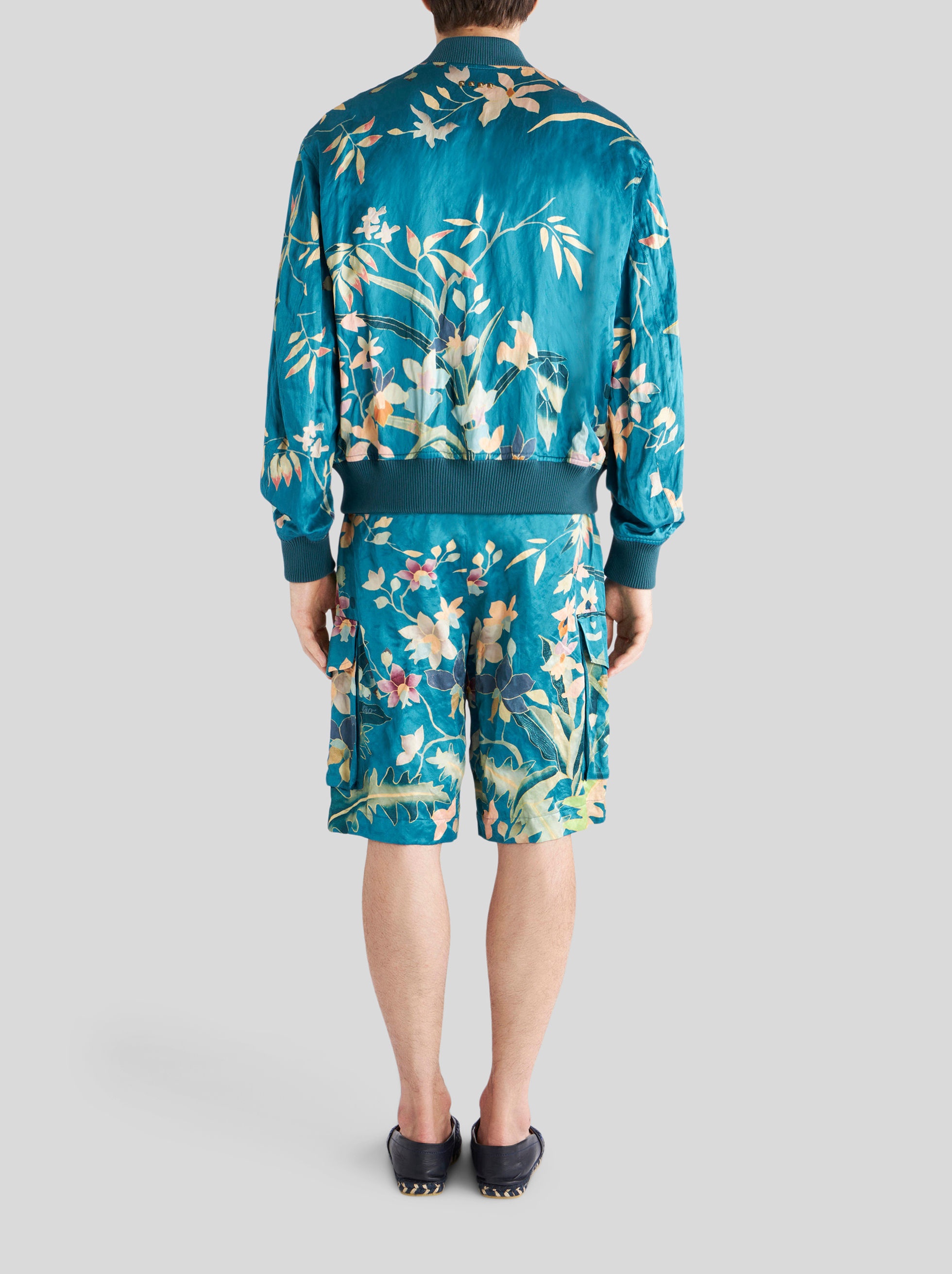 FLORAL PRINT BOMBER JACKET - 5
