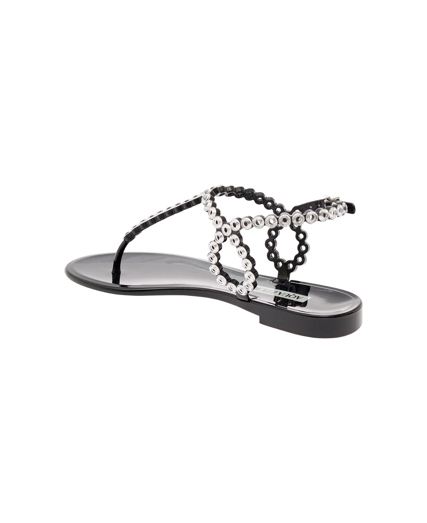Almost Bare Crystal Jelly Sandal Flat - 3