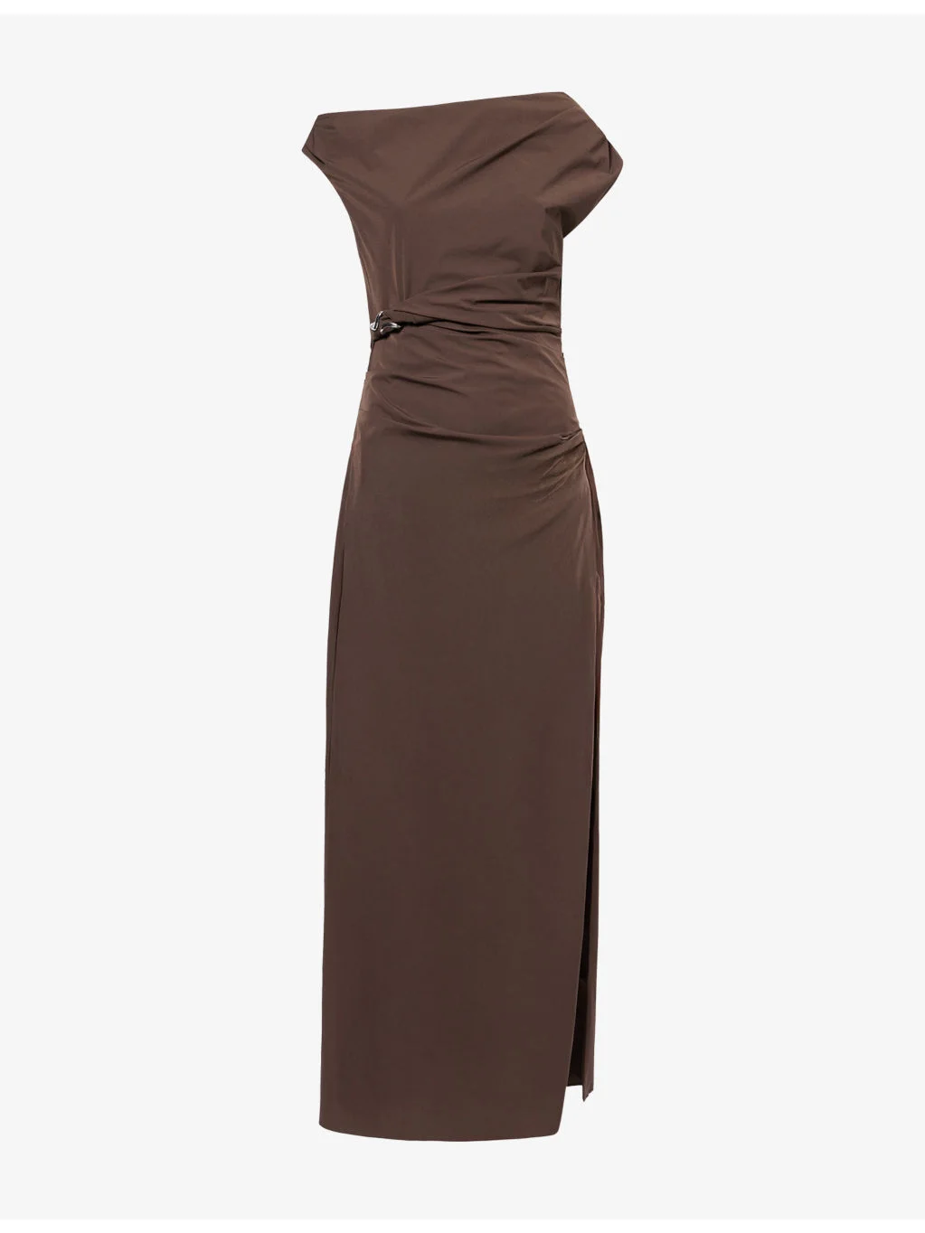 Sol Off-Shoulder Stretch-Woven Gown - 1